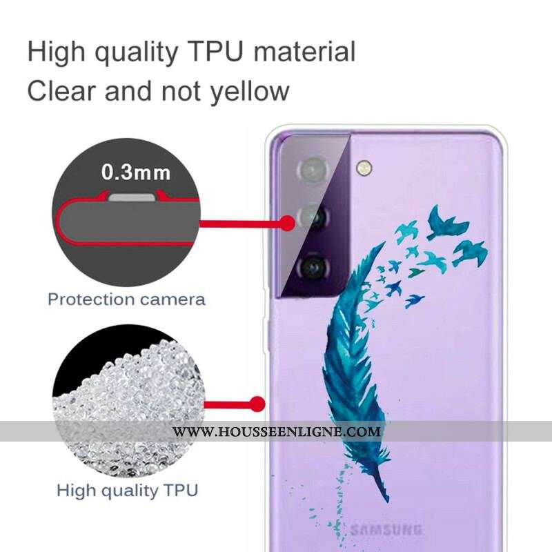 Coque Samsung Galaxy S21 5G Belle Plume