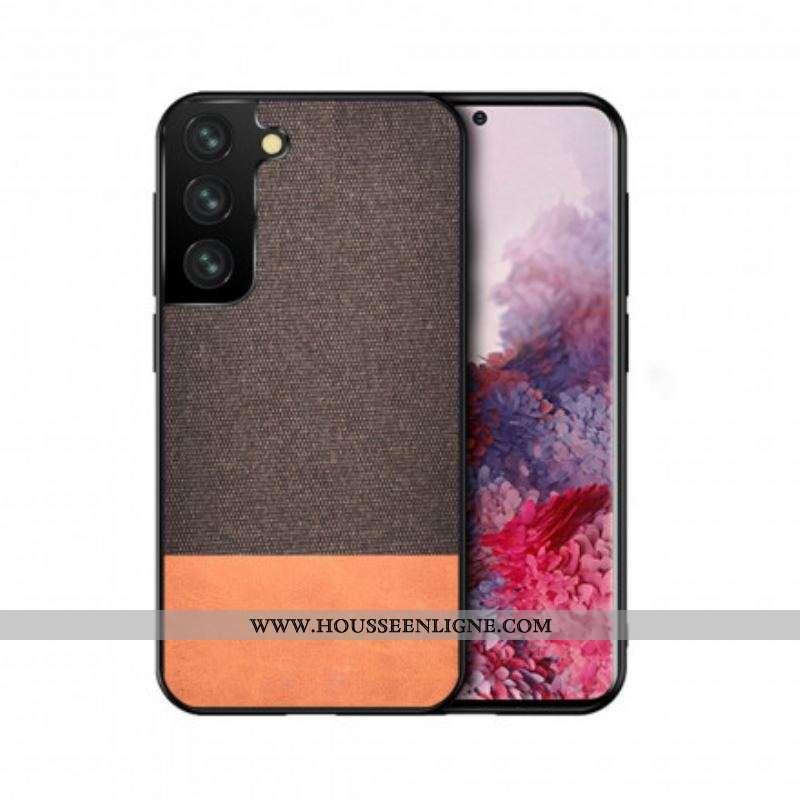 Coque Samsung Galaxy S21 5G Bi-texture Simili Cuir