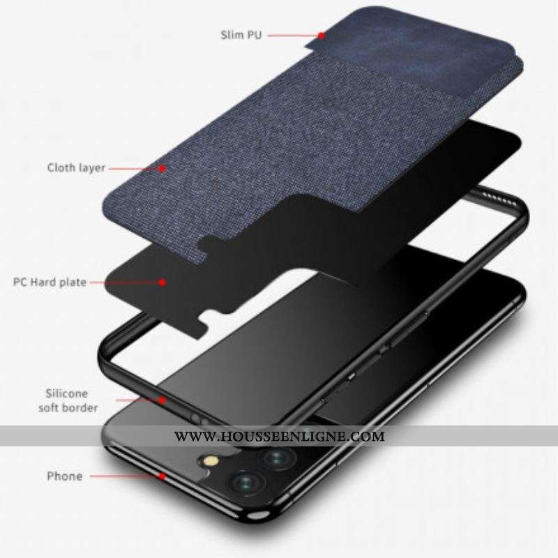 Coque Samsung Galaxy S21 5G Bi-texture Simili Cuir