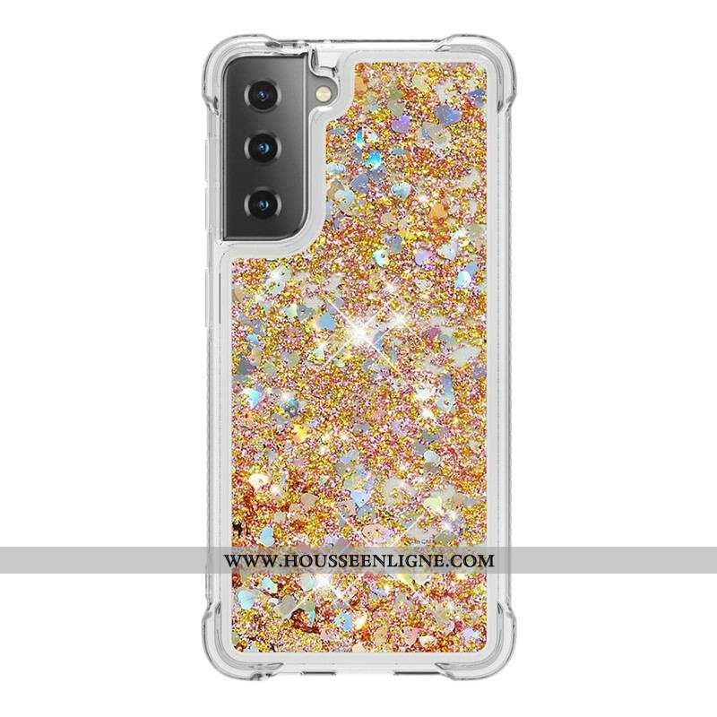 Coque Samsung Galaxy S21 5G Désires Paillettes
