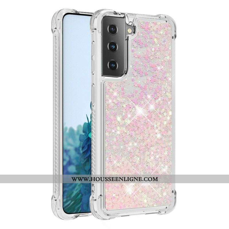 Coque Samsung Galaxy S21 5G Désires Paillettes
