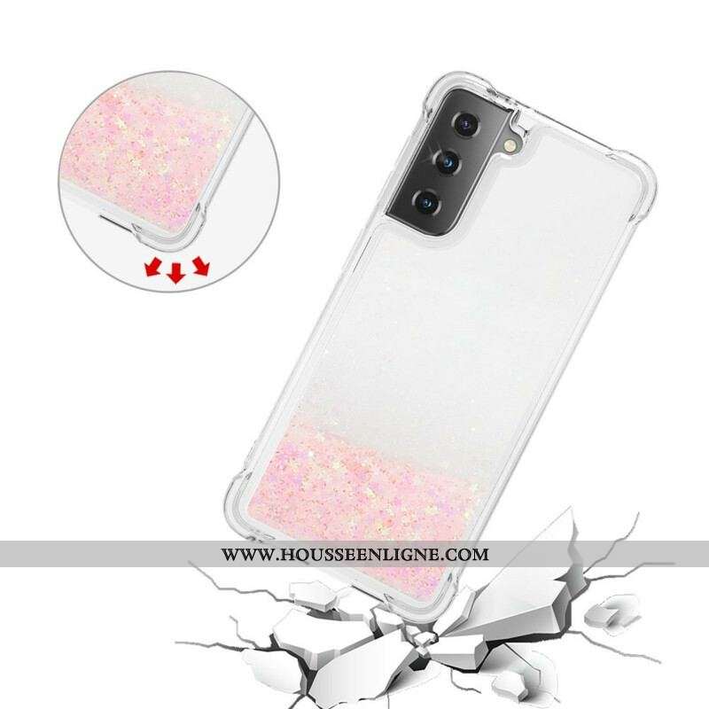 Coque Samsung Galaxy S21 5G Désires Paillettes