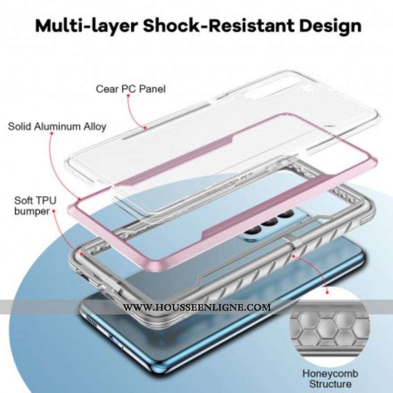 Coque Samsung Galaxy S21 5G Hybride Transparente Rebords Bumper
