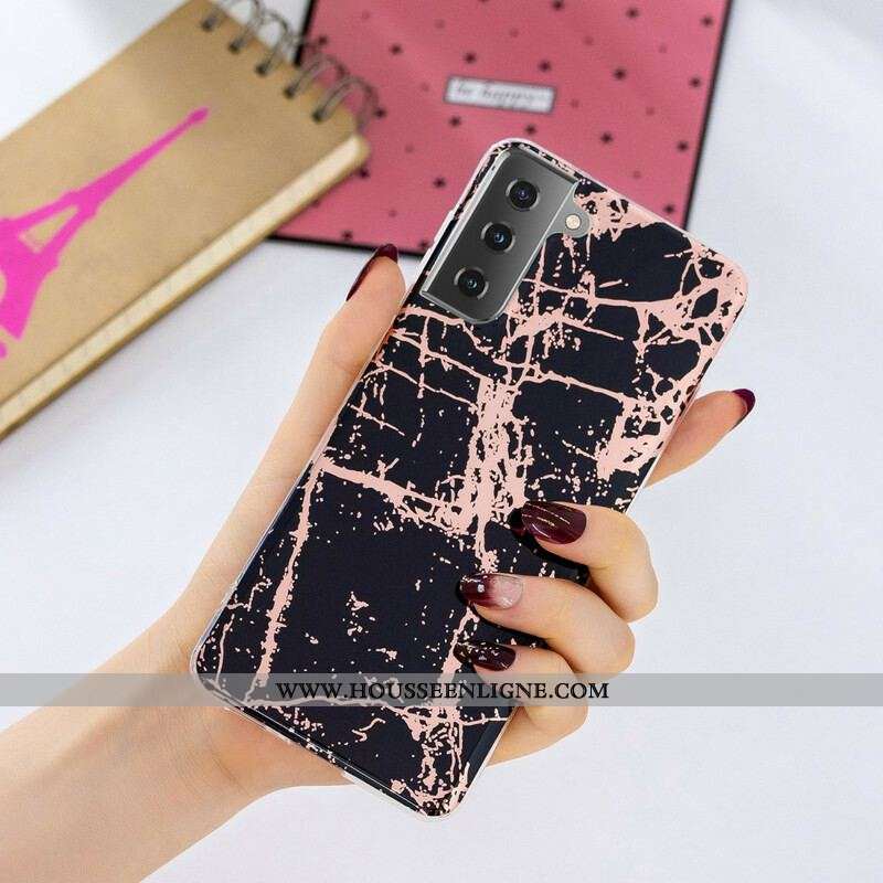 Coque Samsung Galaxy S21 5G Marbre Design Ultra