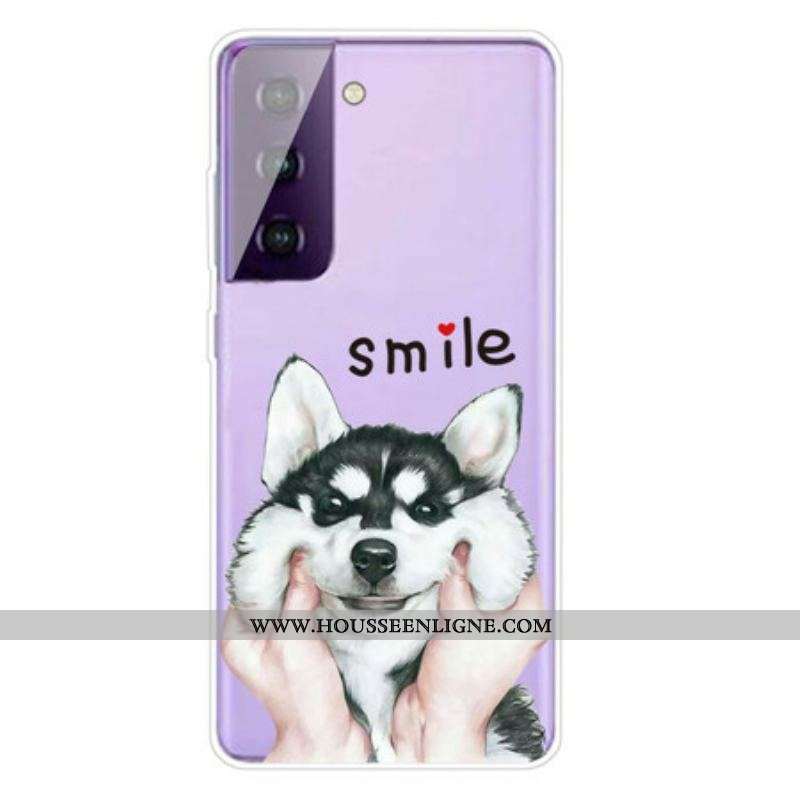 Coque Samsung Galaxy S21 5G Smile Dog