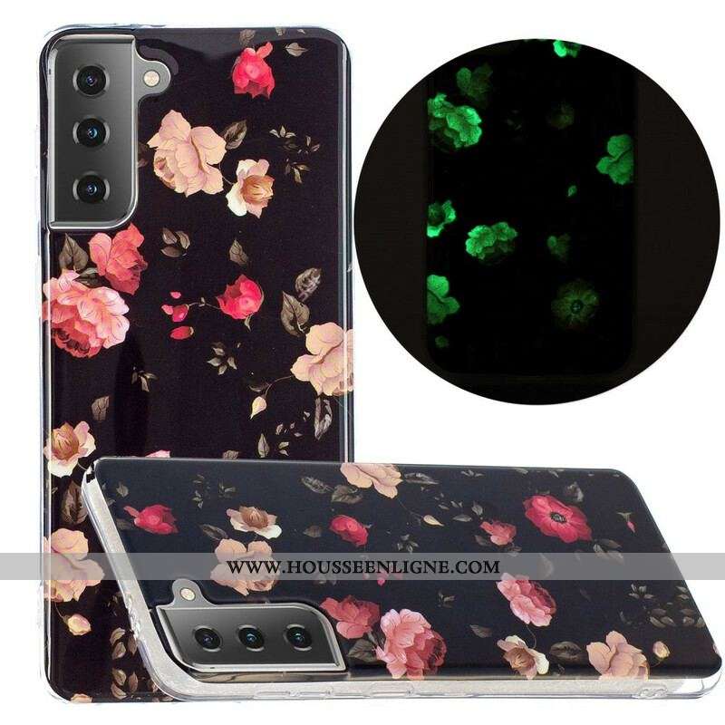 Coque Samsung Galaxy S21 5G Série Floralies Fluorescente