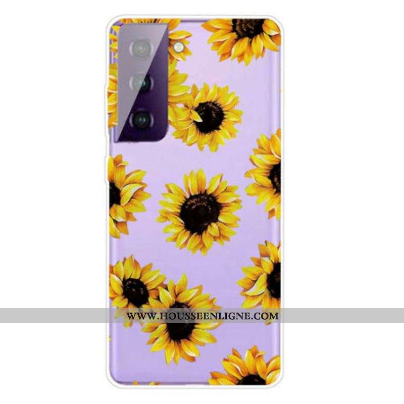 Coque Samsung Galaxy S21 5G Tournesols
