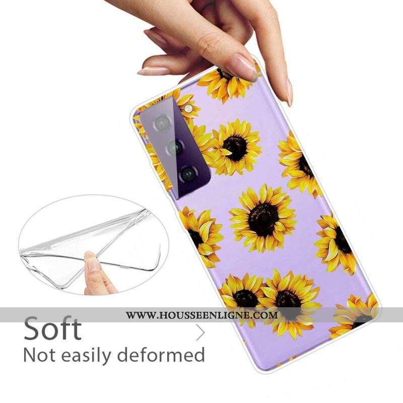 Coque Samsung Galaxy S21 5G Tournesols