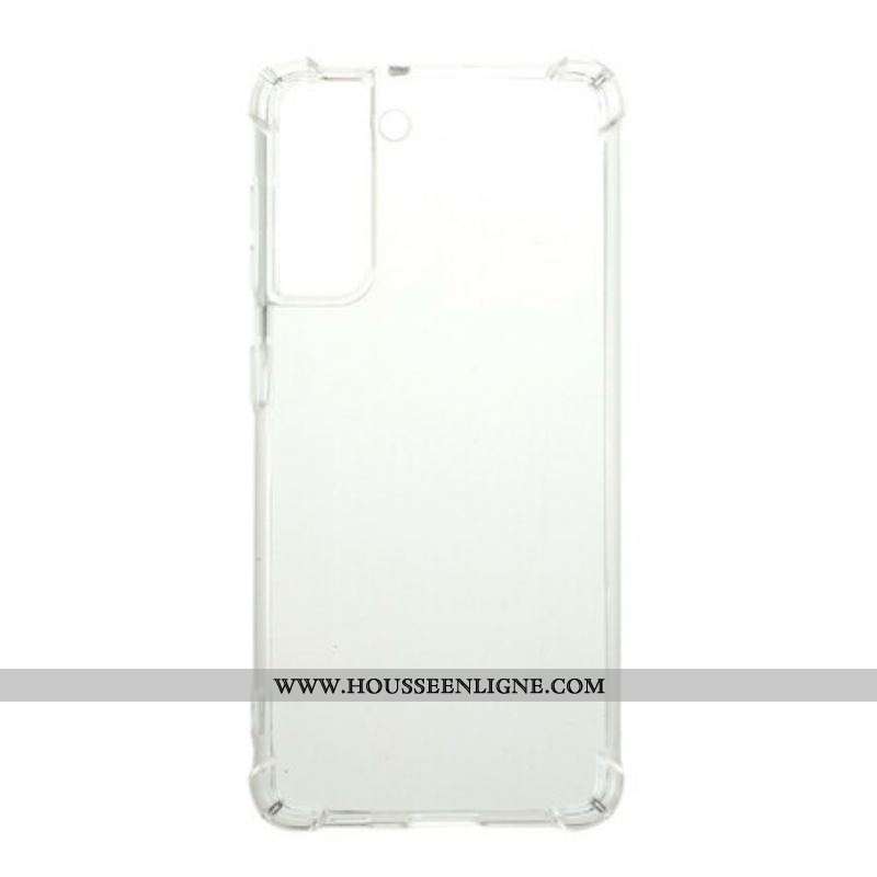 Coque Samsung Galaxy S21 5G Transparente Coins Renforcés