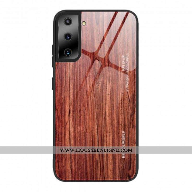 Coque Samsung Galaxy S21 5G Verre Trempé Design Bois