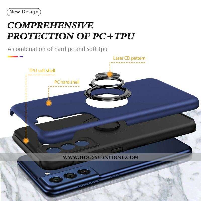 Coque Samsung Galaxy S21 FE Anneau-Support Magnétique