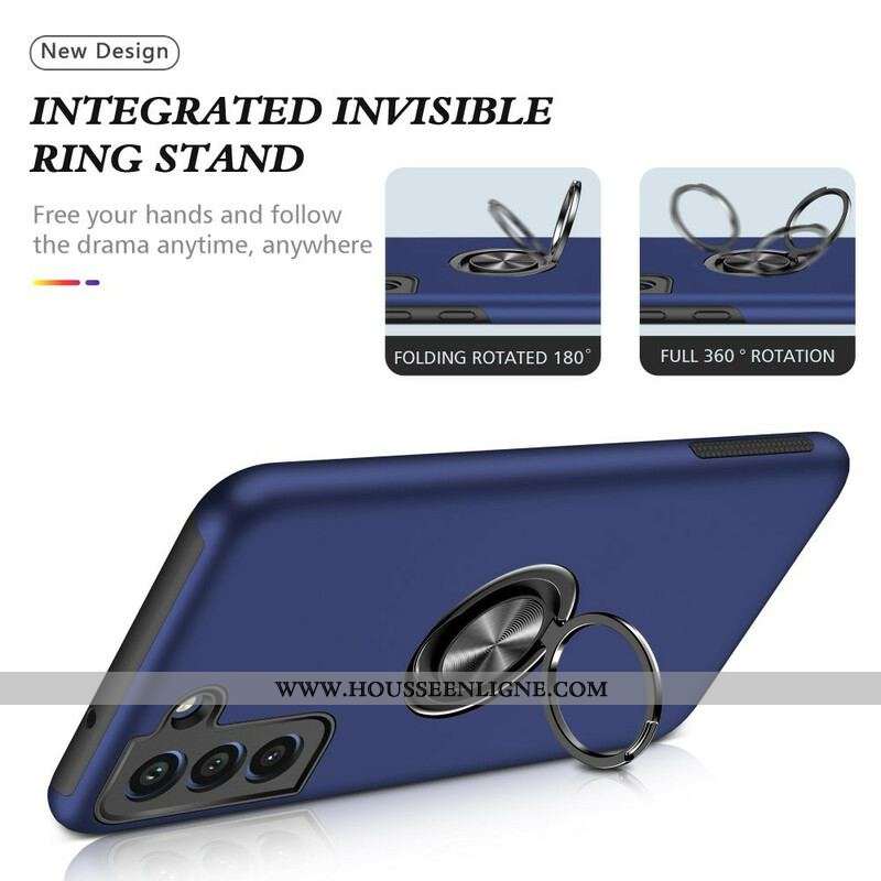 Coque Samsung Galaxy S21 FE Anneau-Support Magnétique