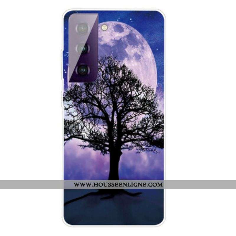 Coque Samsung Galaxy S21 FE Arbre et Lune