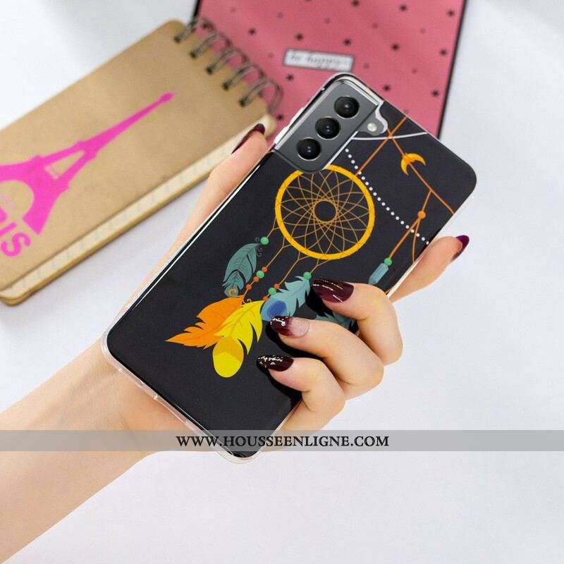 Coque Samsung Galaxy S21 FE Attrape Rêves Fluorescente