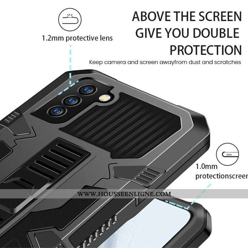 Coque Samsung Galaxy S21 FE Bicolore Support Amovible