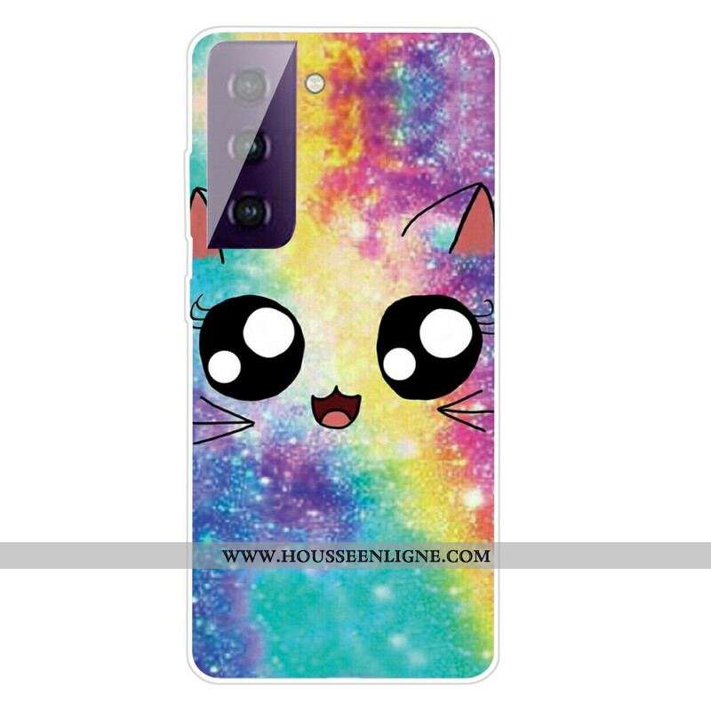 Coque Samsung Galaxy S21 FE Chat Cartoon