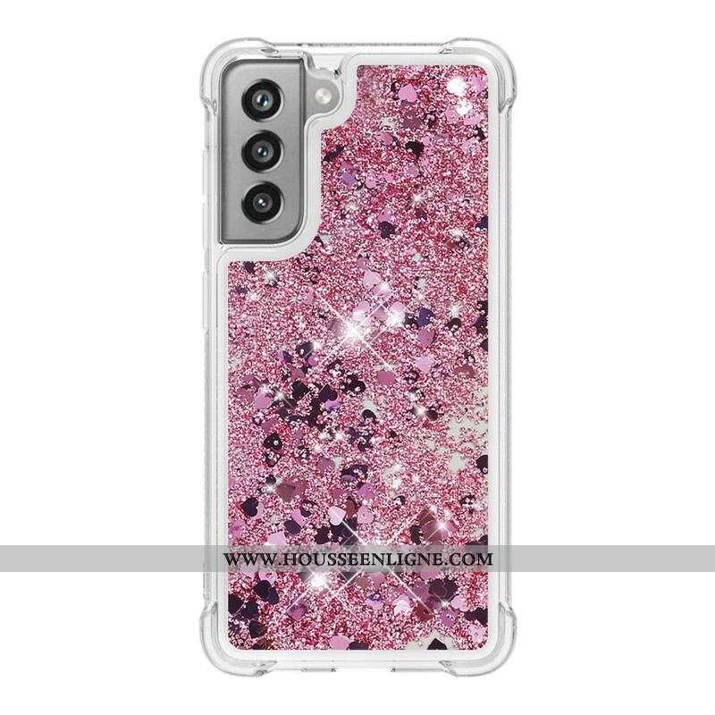 Coque Samsung Galaxy S21 FE Désires Paillettes