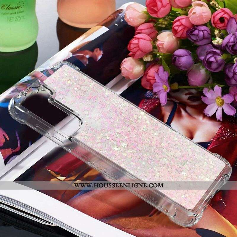 Coque Samsung Galaxy S21 FE Désires Paillettes