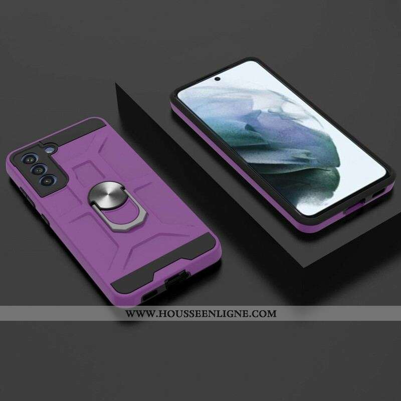 Coque Samsung Galaxy S21 FE Détachable Anneau-Support Color