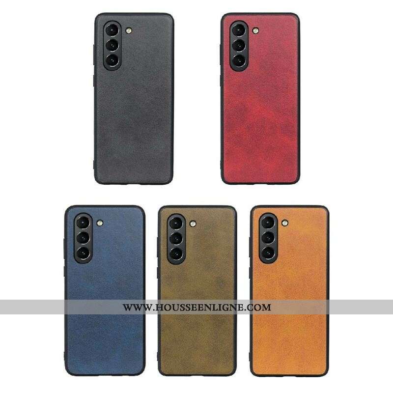 Coque Samsung Galaxy S21 FE Effet Cuir Look Raffiné