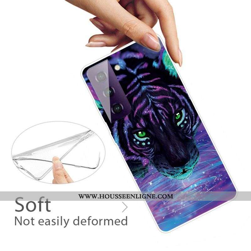 Coque Samsung Galaxy S21 FE Fabuleux Félin