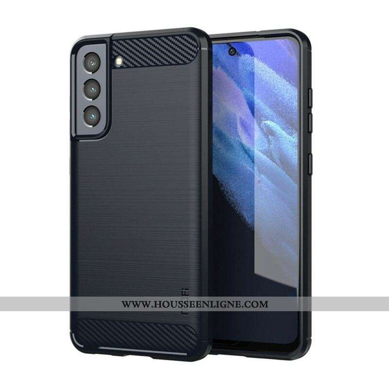 Coque Samsung Galaxy S21 FE Fibre Carbone Brossée MOFI