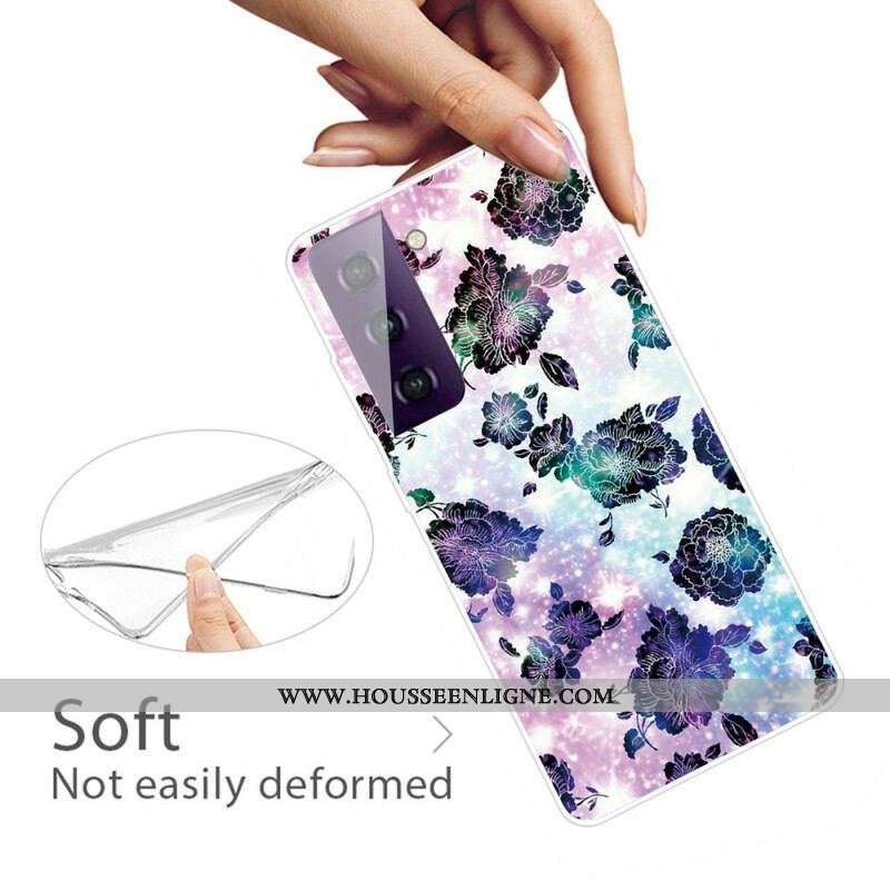 Coque Samsung Galaxy S21 FE Fleurs Graphiques