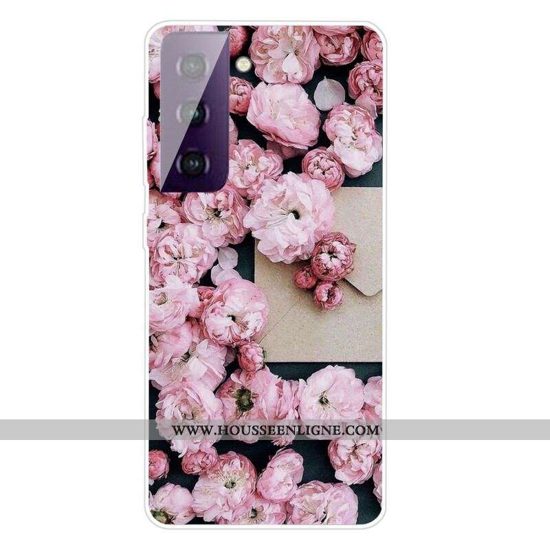 Coque Samsung Galaxy S21 FE Fleurs Intenses