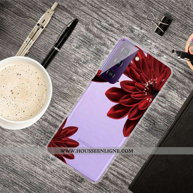 Coque Samsung Galaxy S21 FE Fleurs Sauvages