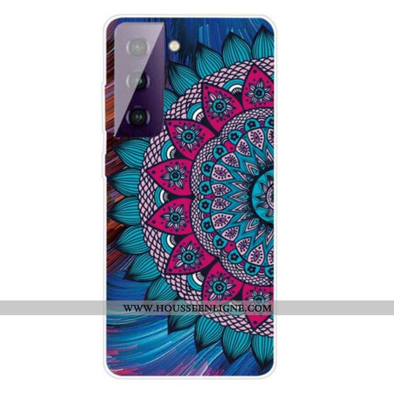 Coque Samsung Galaxy S21 FE Mandala Coloré