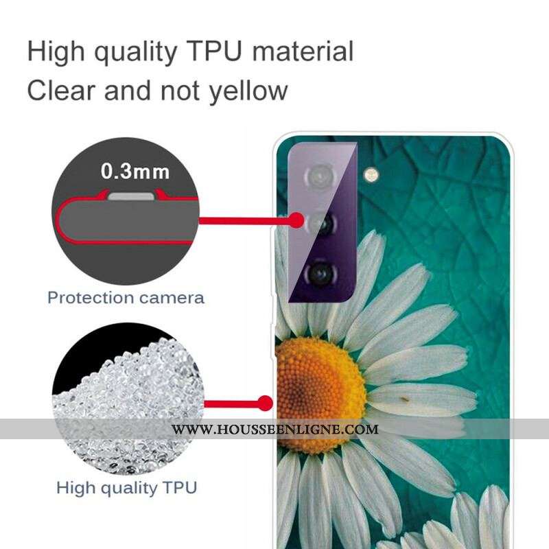 Coque Samsung Galaxy S21 FE Marguerite