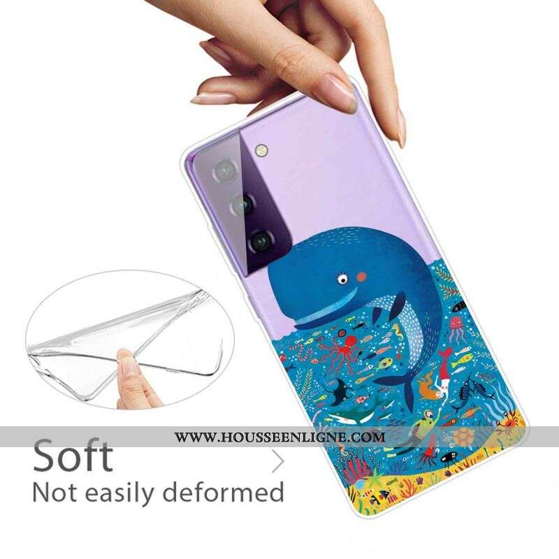 Coque Samsung Galaxy S21 FE Monde Marin