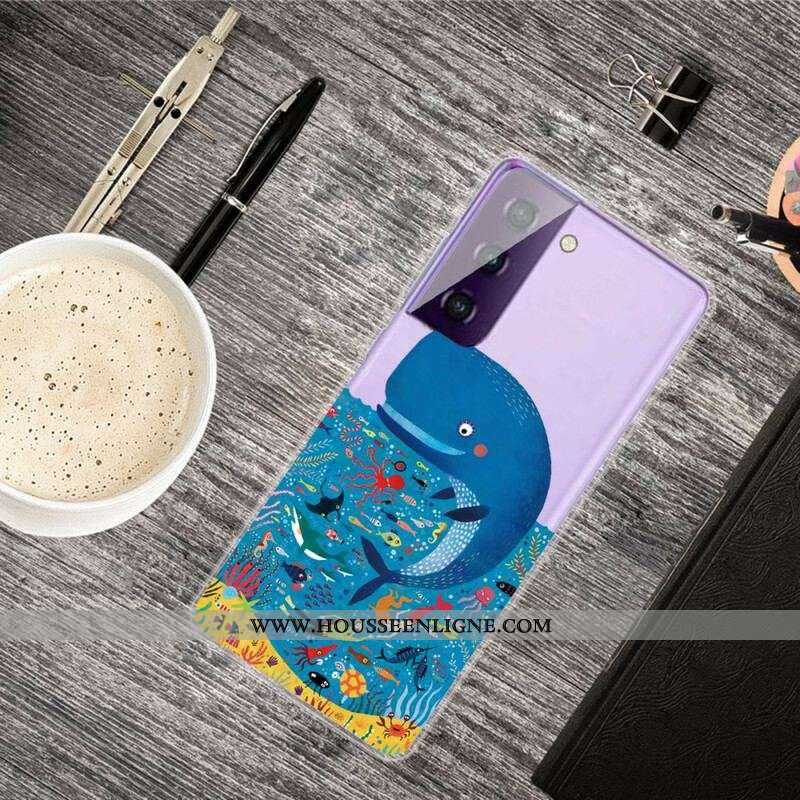 Coque Samsung Galaxy S21 FE Monde Marin