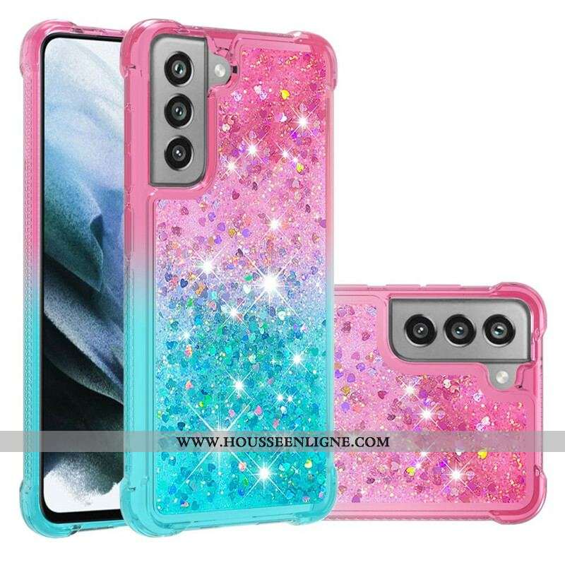 Coque Samsung Galaxy S21 FE Paillettes Colors