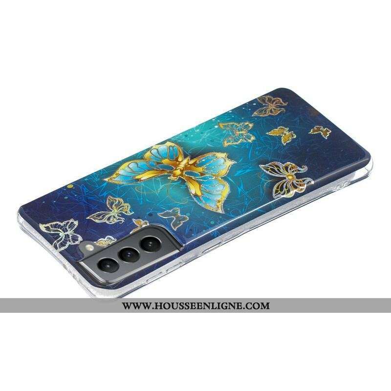 Coque Samsung Galaxy S21 FE Papillons Design