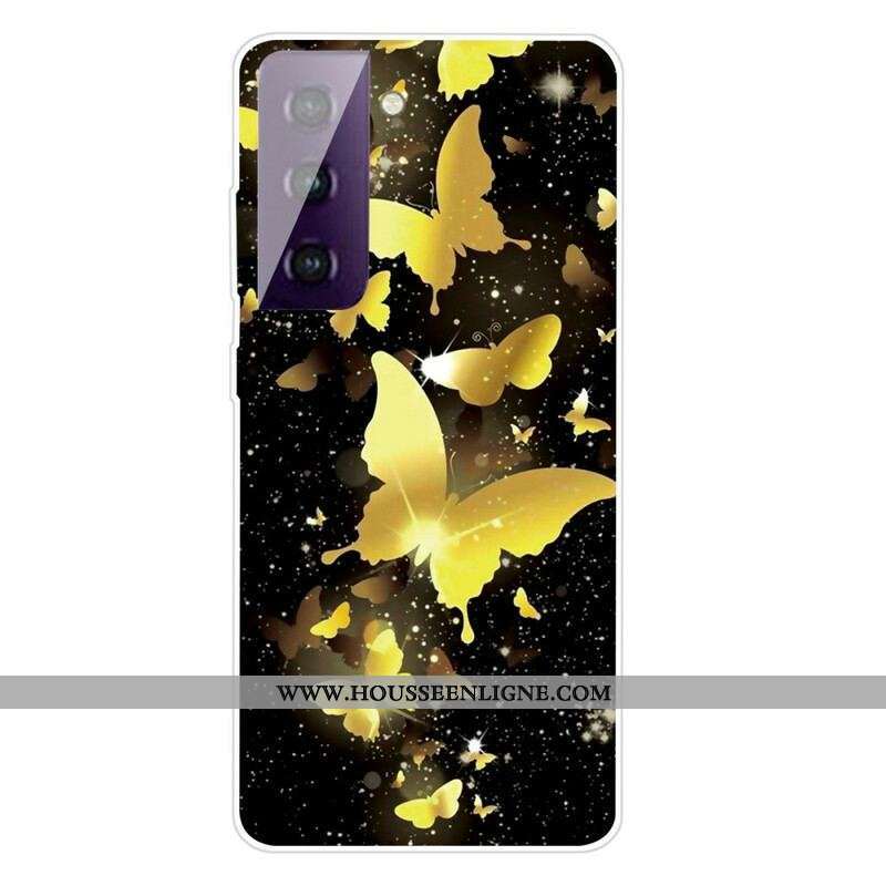 Coque Samsung Galaxy S21 FE Papillons Papillons