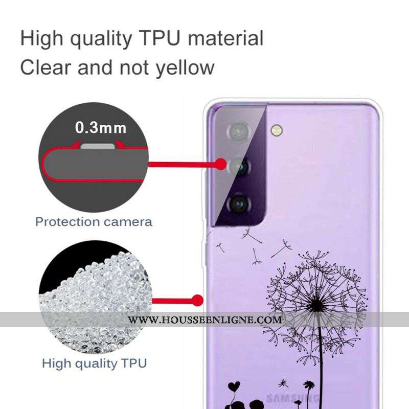 Coque Samsung Galaxy S21 FE Pissenlit Love