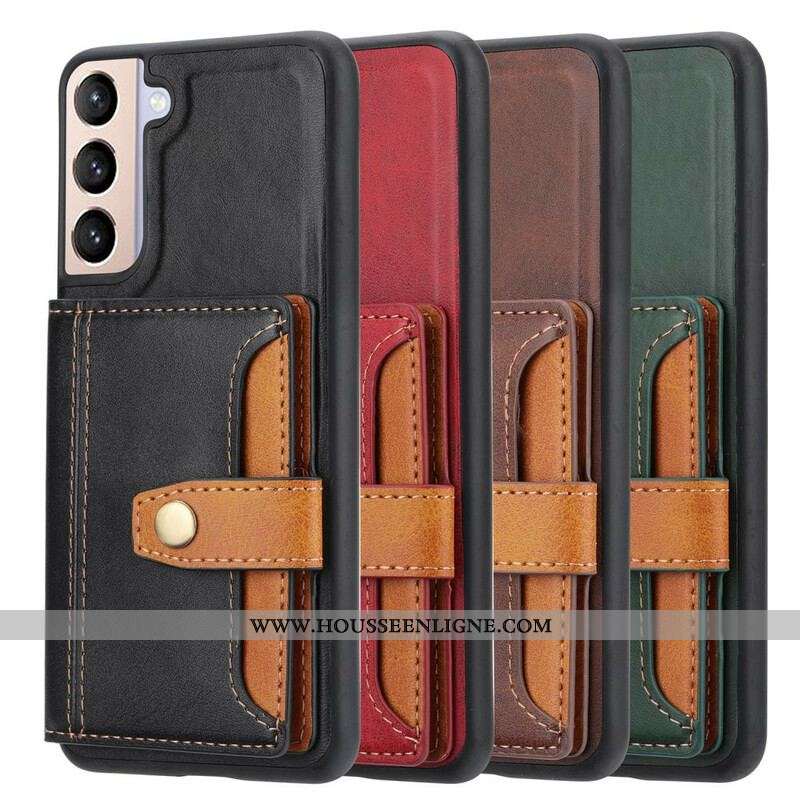 Coque Samsung Galaxy S21 FE Porte Cartes Support Mains Libres