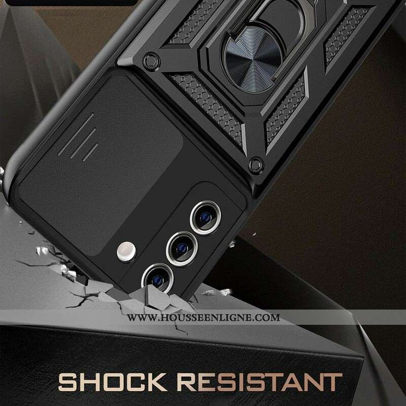 Coque Samsung Galaxy S21 FE Protège Module Photo et Support
