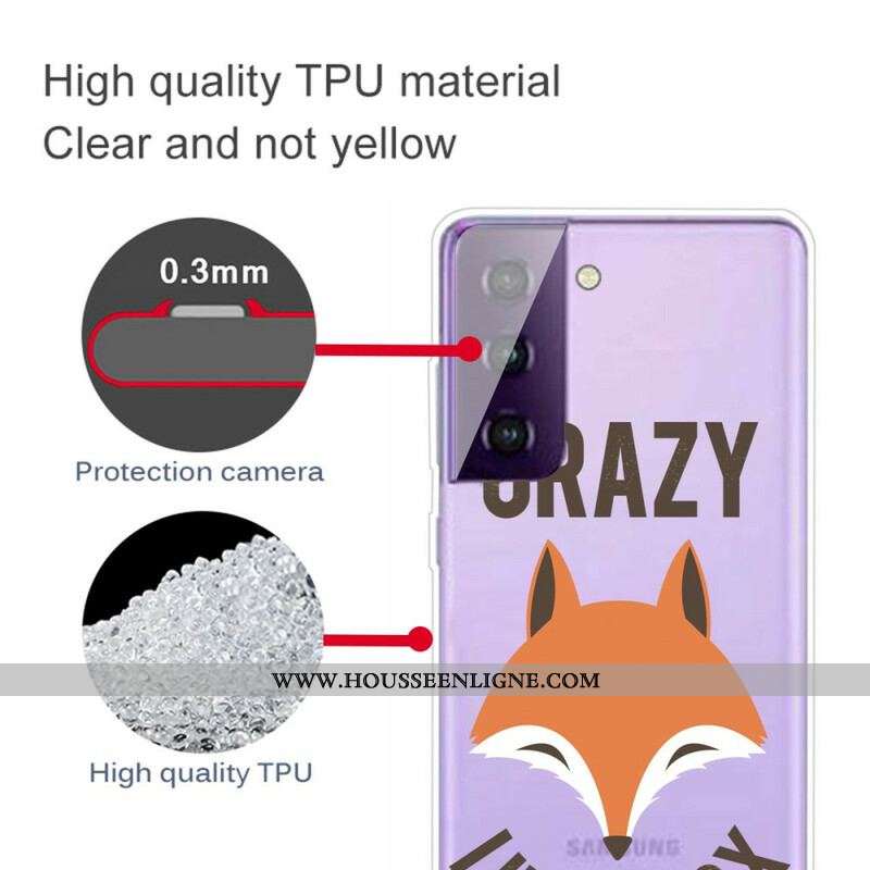 Coque Samsung Galaxy S21 FE Renard / Crazy Like a Fox
