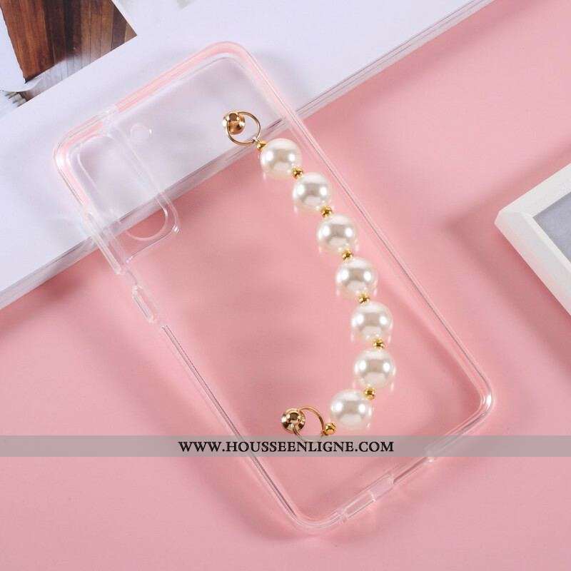 Coque Samsung Galaxy S21 FE Silicone Bracelet Perles
