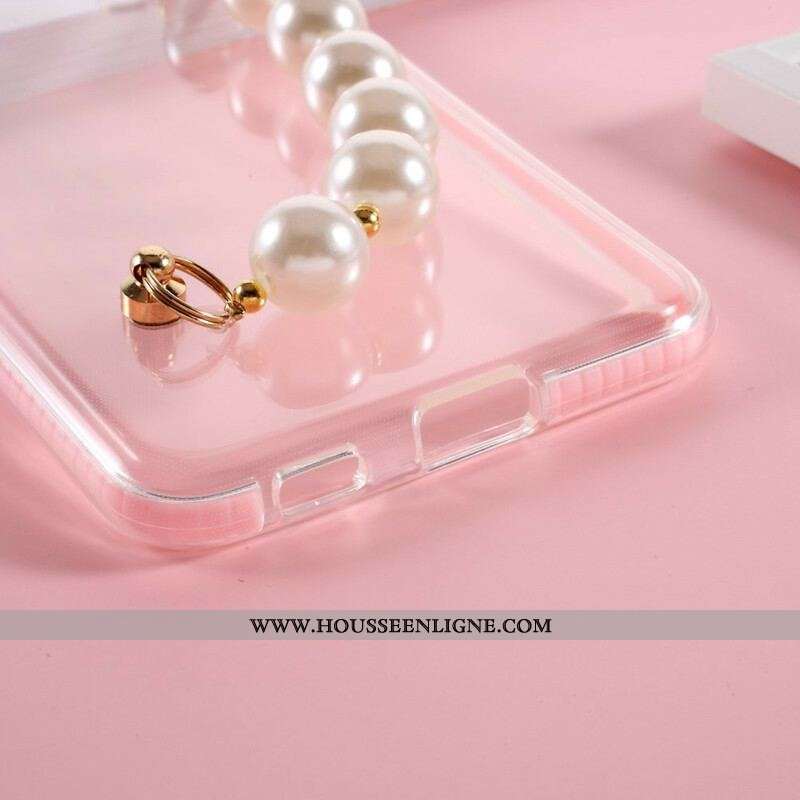 Coque Samsung Galaxy S21 FE Silicone Bracelet Perles