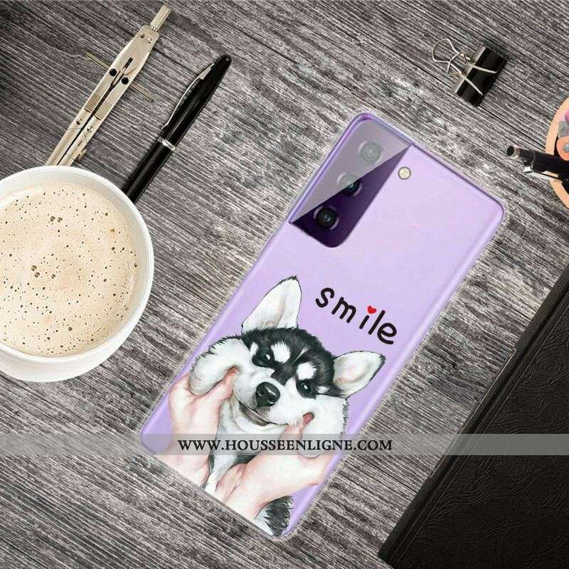 Coque Samsung Galaxy S21 FE Smile Dog