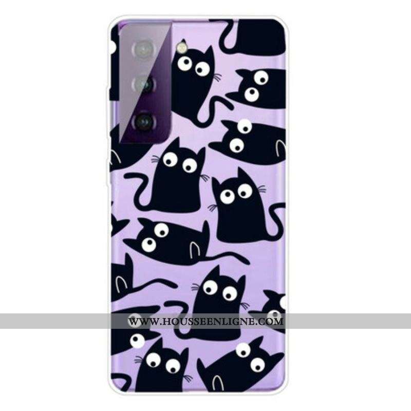 Coque Samsung Galaxy S21 FE Souris Noires