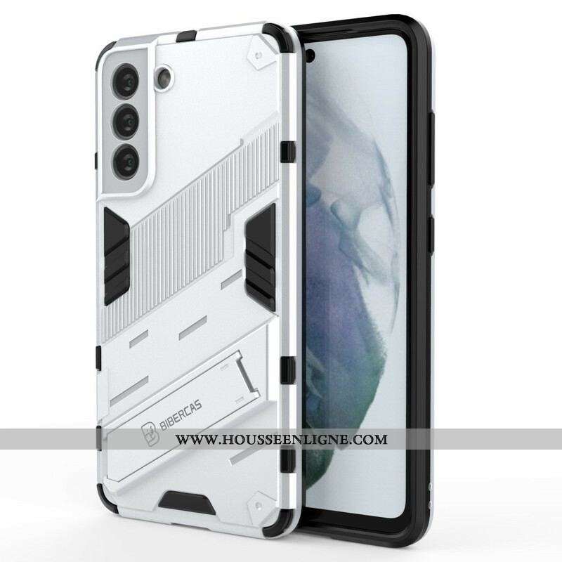 Coque Samsung Galaxy S21 FE Support Amovible Deux Positions Mains Libres