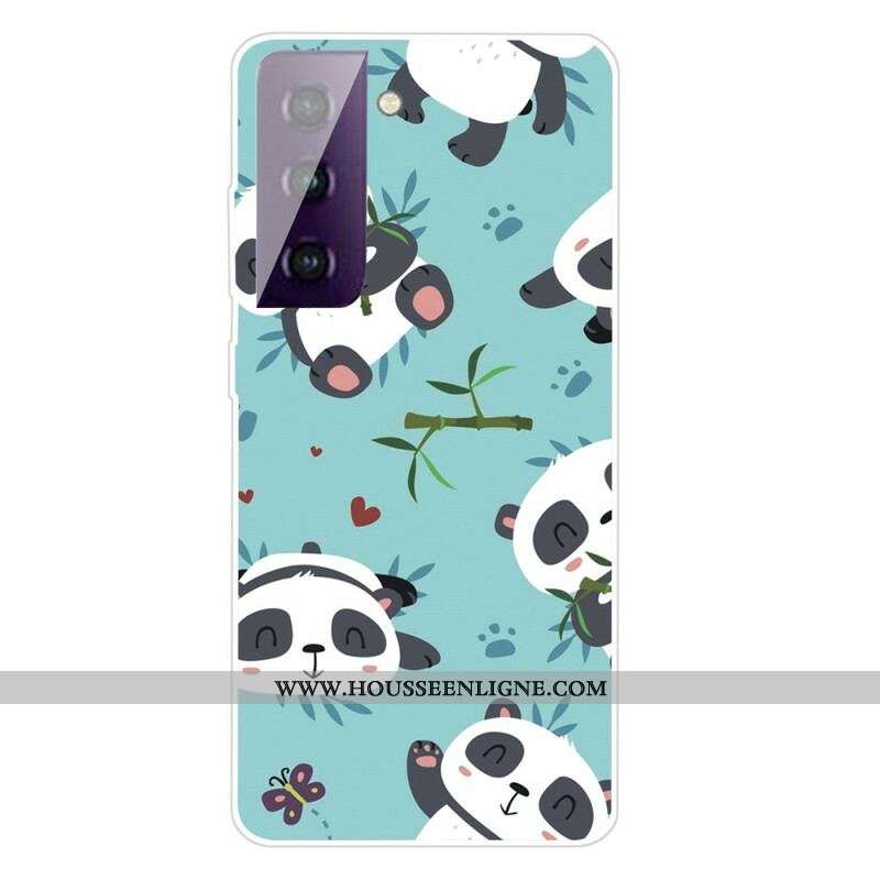 Coque Samsung Galaxy S21 FE Tas de Pandas