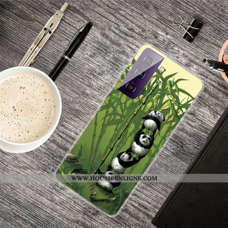 Coque Samsung Galaxy S21 FE Tas de Pandas