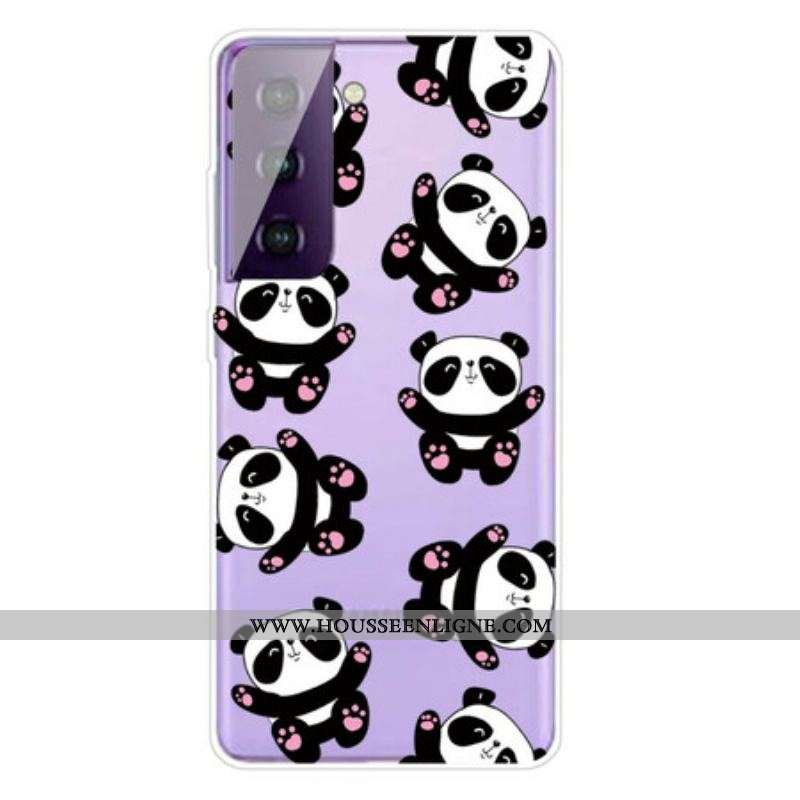 Coque Samsung Galaxy S21 FE Top Pandas Fun