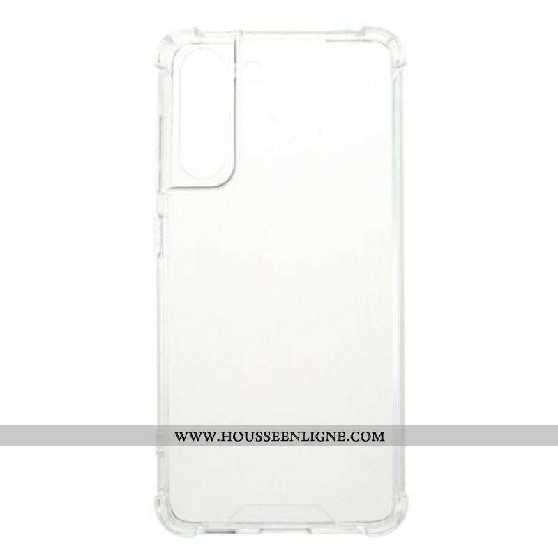 Coque Samsung Galaxy S21 FE Transparente Coins Renforcés