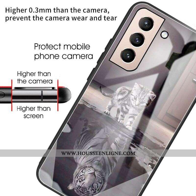 Coque Samsung Galaxy S21 FE Verre Trempé Ernest le Tigre